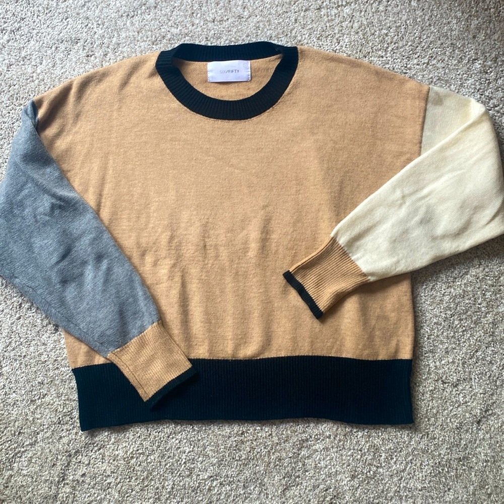 SIXFIFTY color block sweater